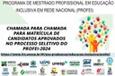 chamada para matrícula de candidatos aprovados no processo seletivo do PROFEI-2024.jpg