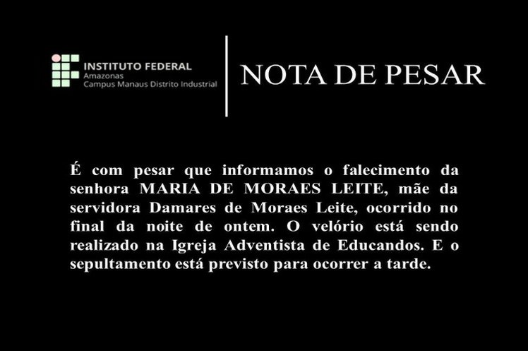 Nota de Pesar