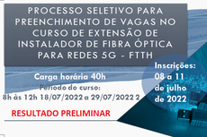 FWF abre inscrições para curso de Instalador de Fibra Óptica em