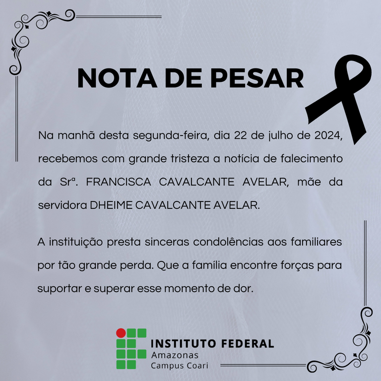 Nota de Pesar