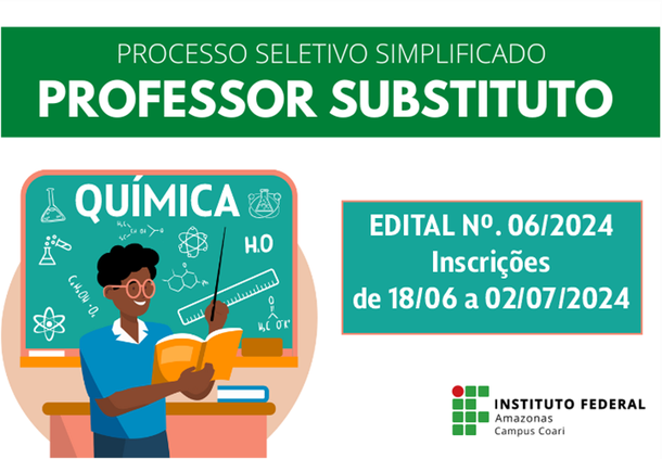 Convocação do Candidato(a) Aprovaodo(a) em 2º Lugar - Química