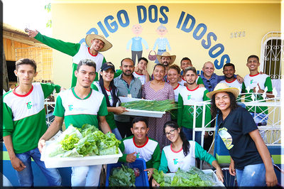 A ação de doação das hortaliças foi promovida pelo campus Lábrea nesta quinta-feira 12 de setembro de 2019.