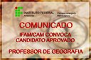 Convocatória Geografia