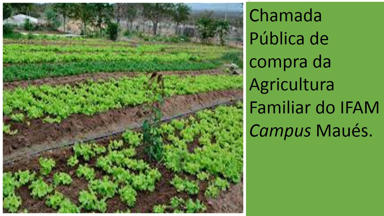 Chamada Pública de compra da Agricultura Familiar 2018