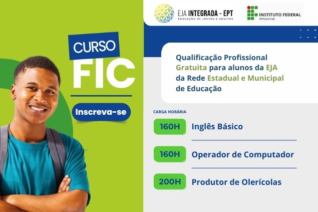 Edital do Processo Seletivo para cursos FIC EJA-EPT 2024.2