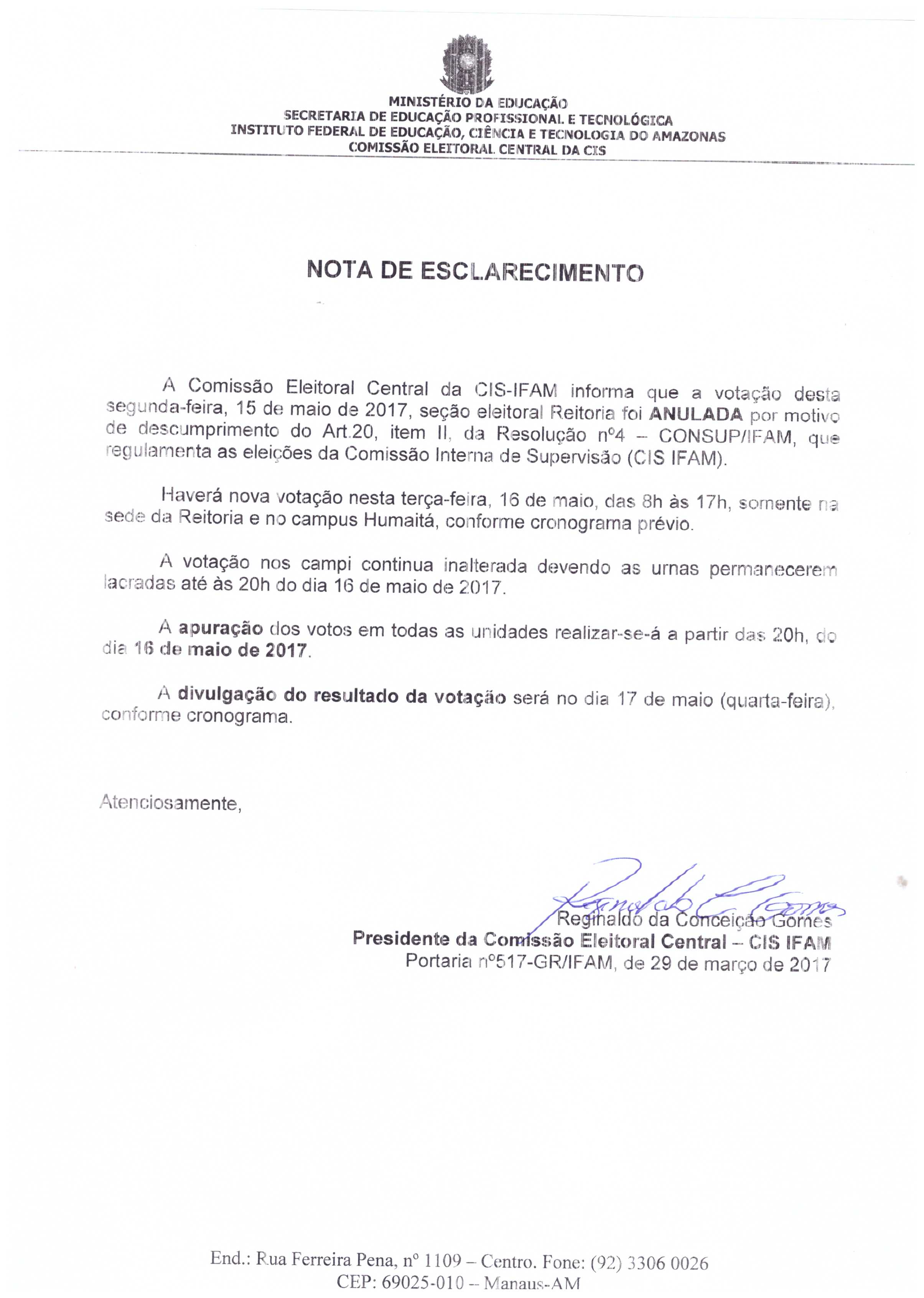 27.Nota de Esclarecimento