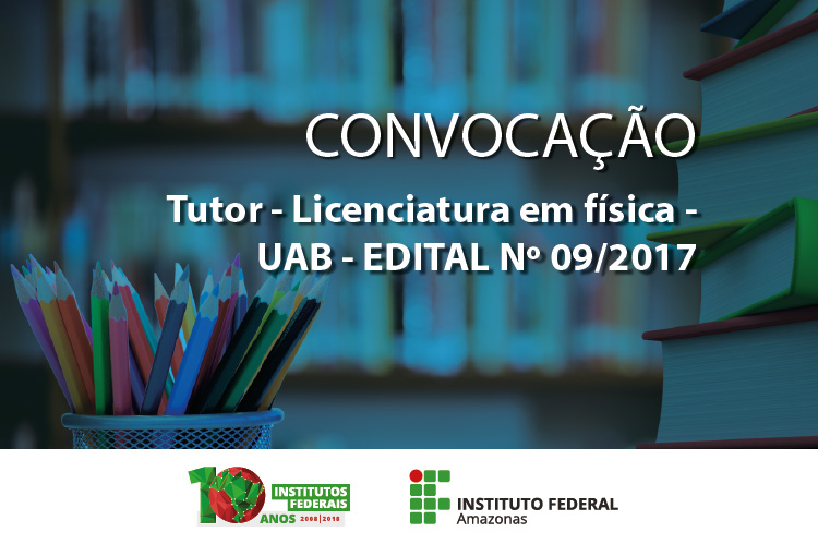 Convocação de tutores - Licenciatura em física