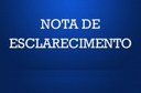 nota de esclarecimento