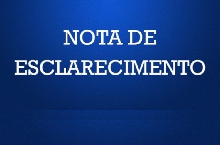 nota de esclarecimento