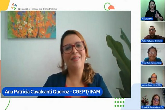 Servidores do IFAM participam do IV Encontro de Formação Pedagógica para Retorno Acadêmico