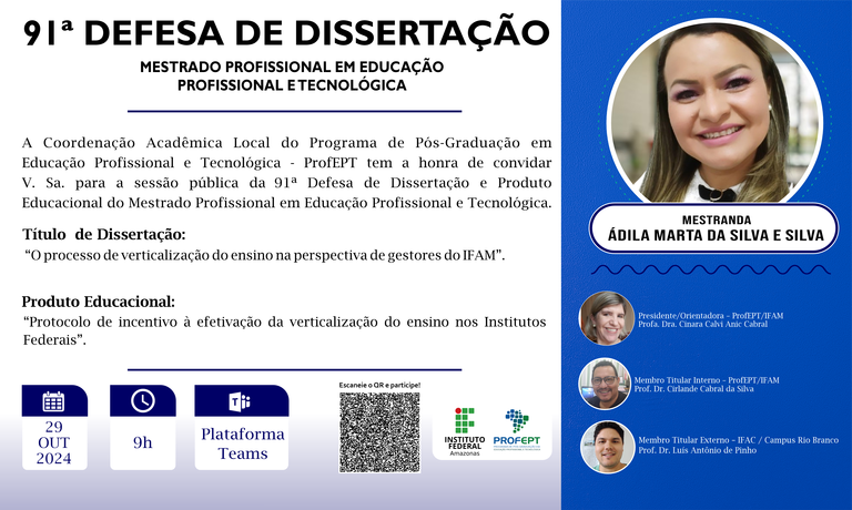 91ª Defesa de dissertação. Mestrado Profissional em Educação Profissional e Tecnológica.png