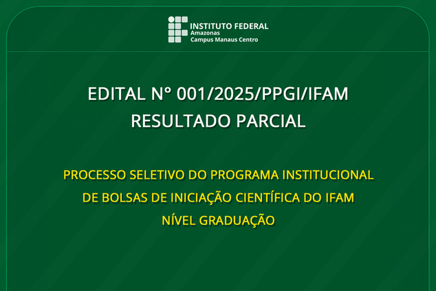 Resultado parcial dos projetos aprovados: PIBIC 2025/2026