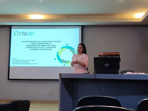 Mestranda do PPGET apresenta trabalho no II Encontro de  Tecnologia Social da Amazônia 
