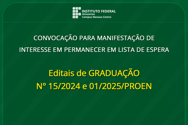 Processo Seletivo 2025 - MANIFESTAÇÃO DE INTERESSE
