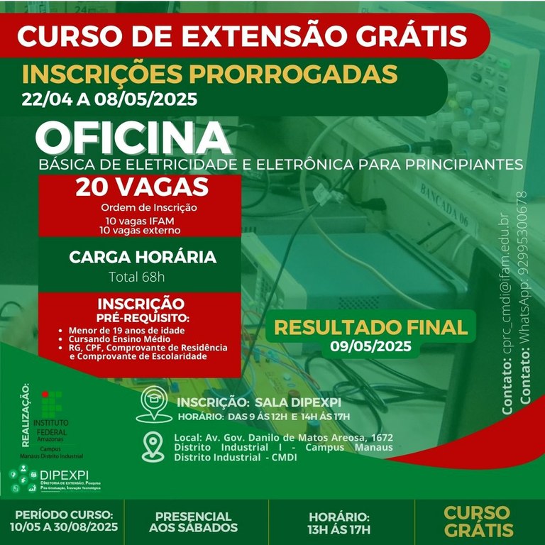 Cartaz_Oficina_Elet.Bás.PRORROGAÇÃO_Inscrição_2025.jpeg