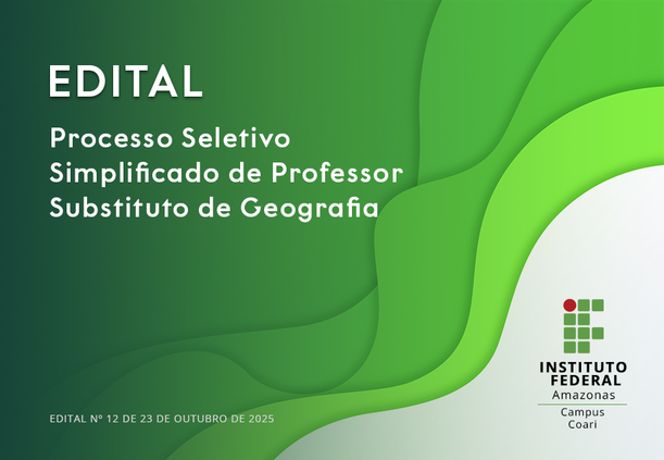 Processo Seletivo para professor substituto de Geografia.