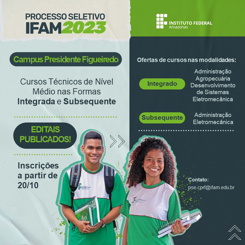 Inscrições abertas