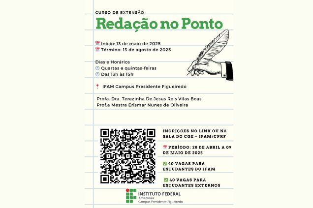 Projeto de Extensão: Redação no Ponto
