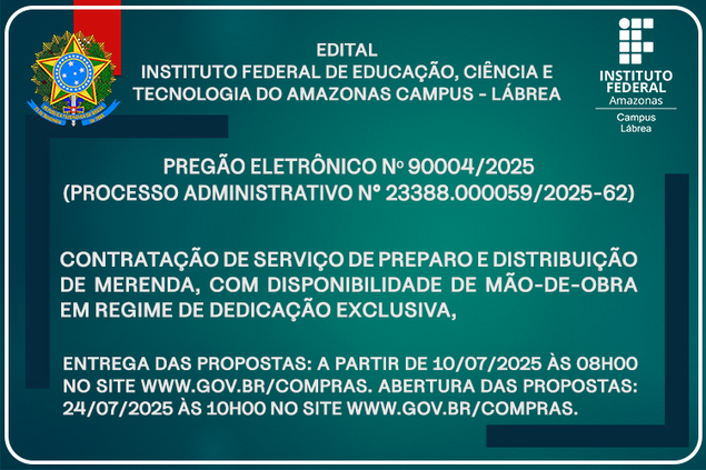 Aviso de Licitação