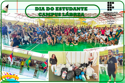 Uma programação especial realizado neste sábado letivo com uma gincana.