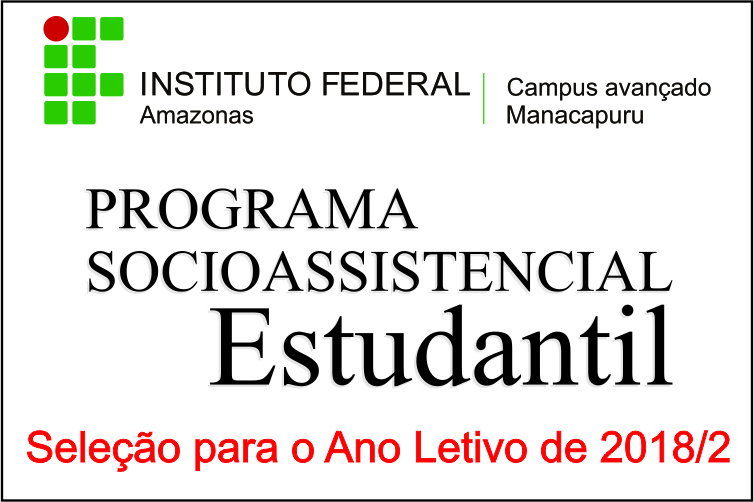 Programa Socioassistencial Estudantil ano 2018 – 2º Semestre - BANNER