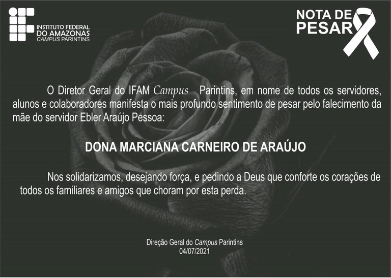 Nota de pesar