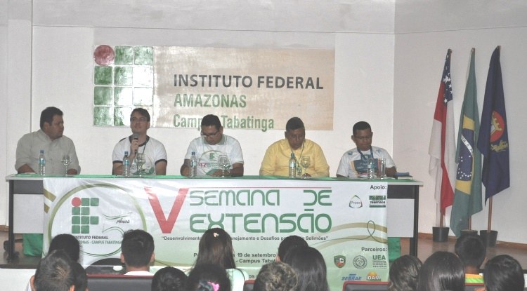 V SEMANA DA EXTENSÃO MESA DE ABERTURA