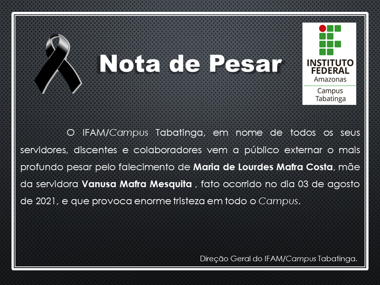 NOTA DE PESAR - Maria de Lourdes.png