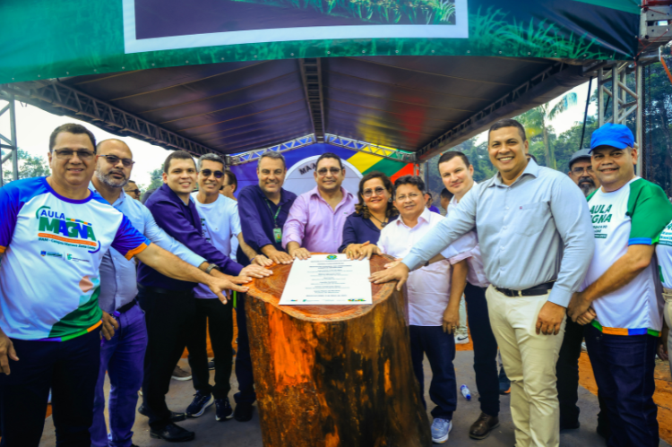 Lançamento da Pedra Fundamental em Manicoré